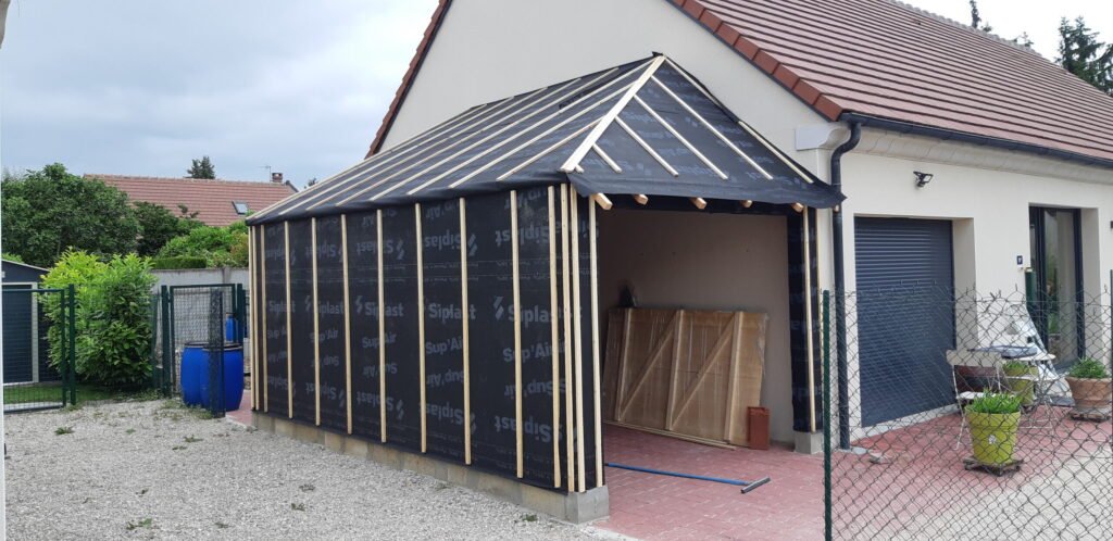 garage en ossature bois